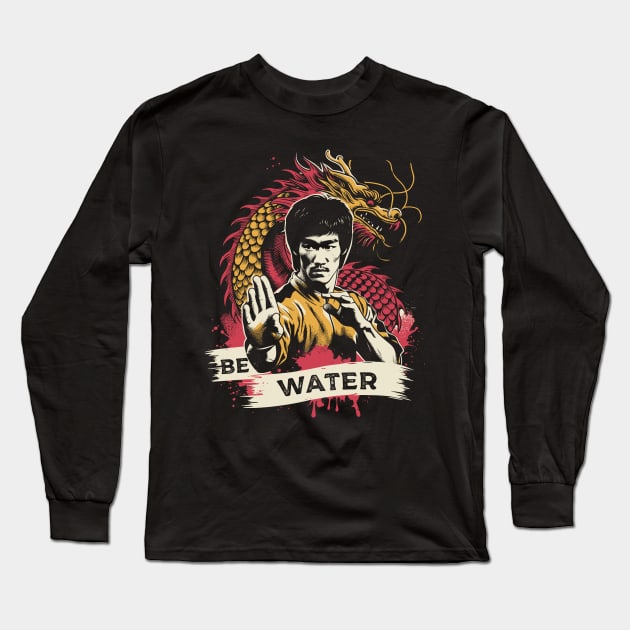 Be Water Long Sleeve T-Shirt by Yopi